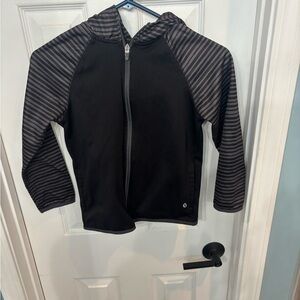 Xersion Black and Gray Zip-Up Hoodie
